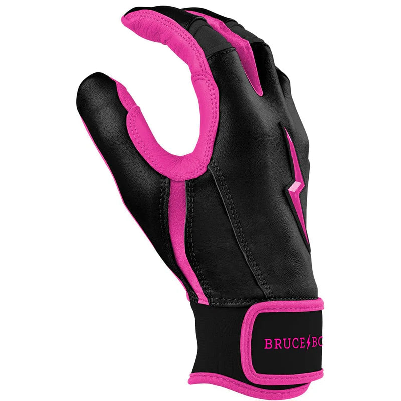 2026 Bruce Bolt Creator Series Short Cuff Batting Gloves BB-SCBG-HTPNK - Youth - Hot Pink
