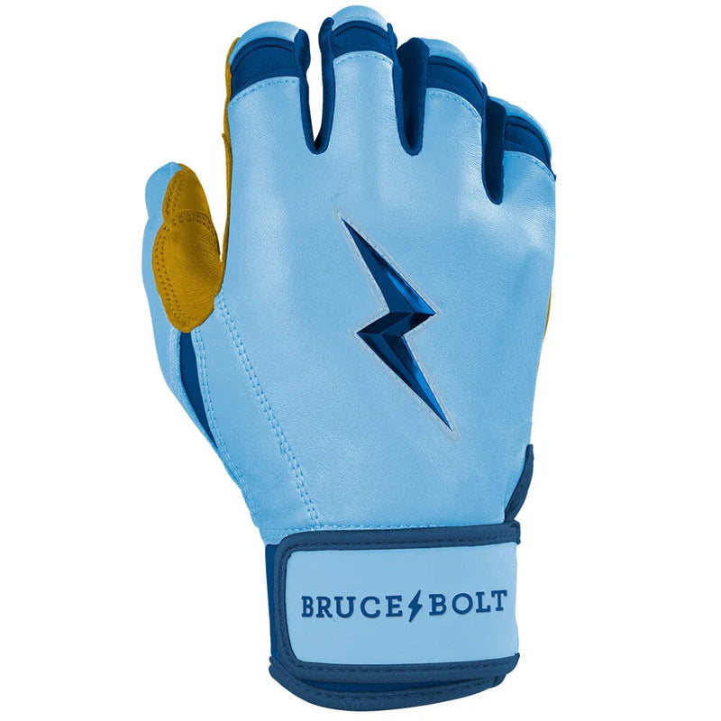 2026 Bruce Bolt Creator Series Short Cuff Batting Gloves BB-SCBG-FD24 - Youth - Carolina Blue