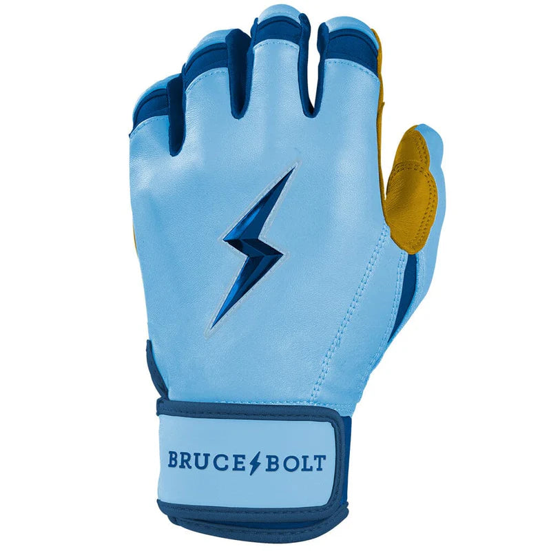 2026 Bruce Bolt Creator Series Short Cuff Batting Gloves BB-SCBG-FD24 - Youth - Carolina Blue