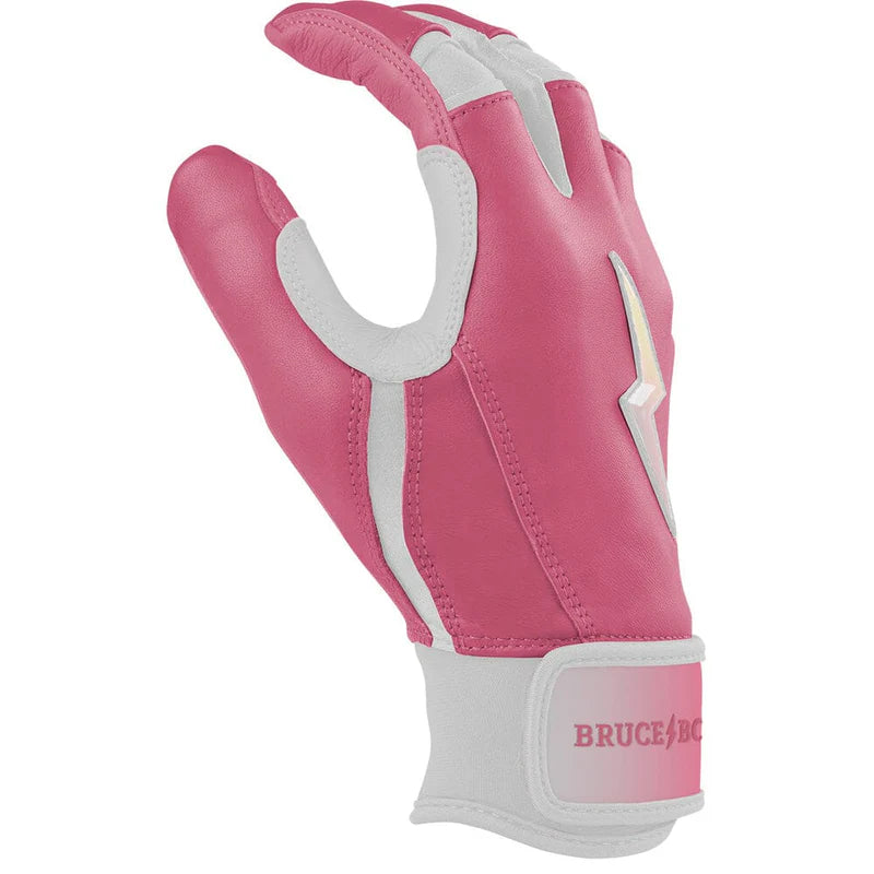 2026 Bruce Bolt Creator Series Short Cuff Batting Gloves-Youth- Dusty Pink