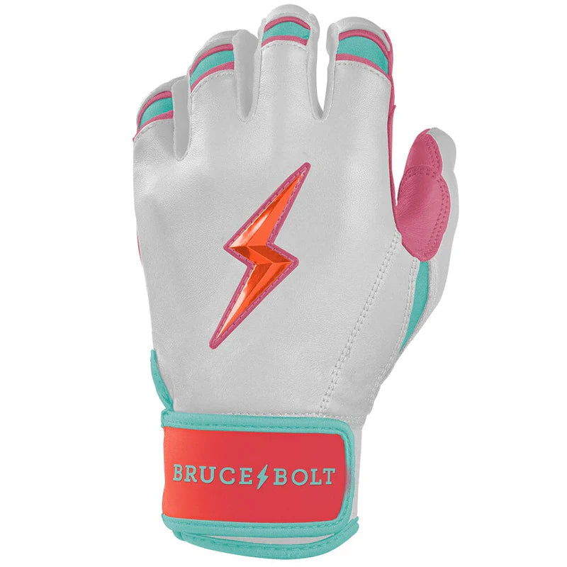 2026 Bruce Bolt Creator Series Short Cuff Batting Gloves-Youth- Sunrise