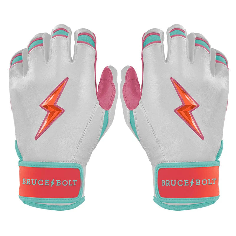2026 Bruce Bolt Creator Series Short Cuff Batting Gloves-Youth- Sunrise