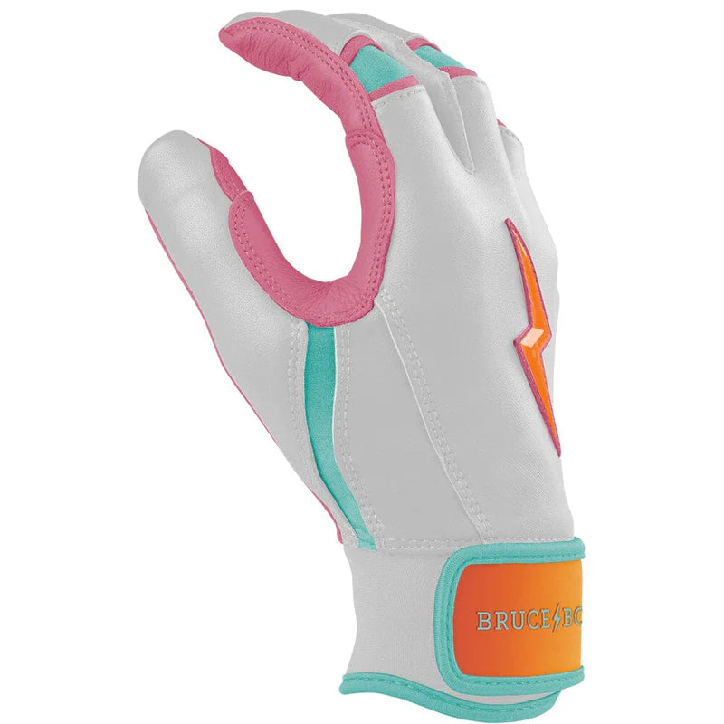 2026 Bruce Bolt Creator Series Short Cuff Batting Gloves-Youth- Sunrise