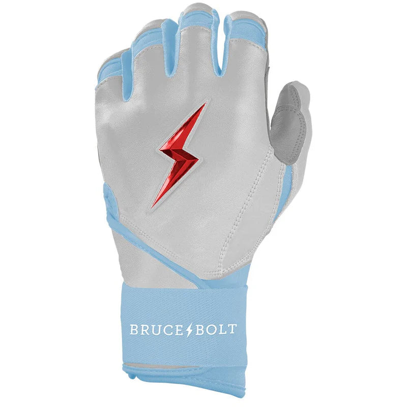 2026 Bruce Bolt Ian Happ Signature Series Long Cuff Batting Gloves BB-LCBG-HAP - Youth - White
