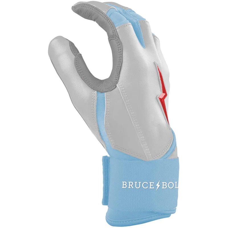 2026 Bruce Bolt Ian Happ Signature Series Long Cuff Batting Gloves BB-LCBG-HAP - Youth - White
