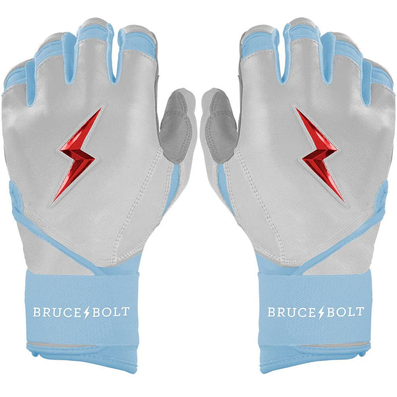 2026 Bruce Bolt Ian Happ Signature Series Long Cuff Batting Gloves BB-LCBG-HAP - Youth - White