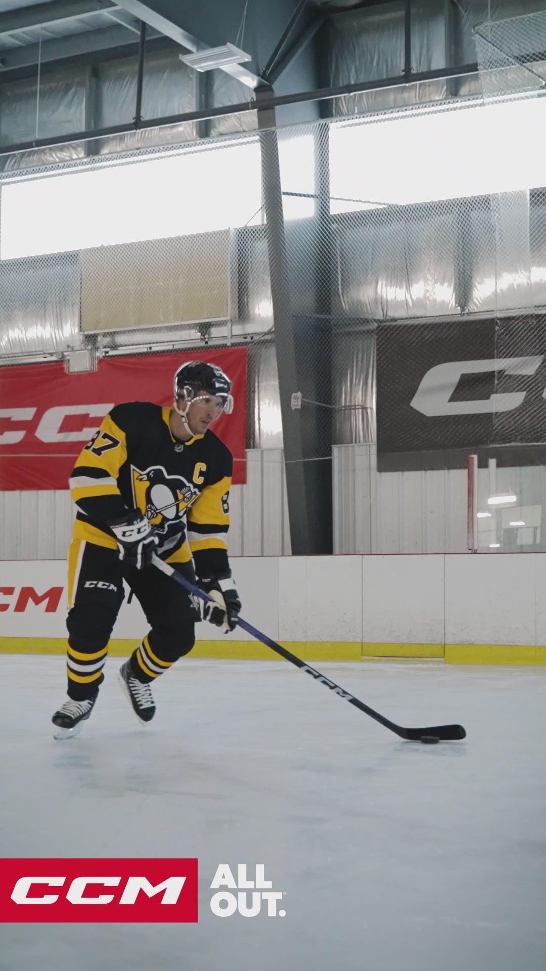 Load video: CCM Ribcor Trigger 8 Pro Hockey Stick - Junior