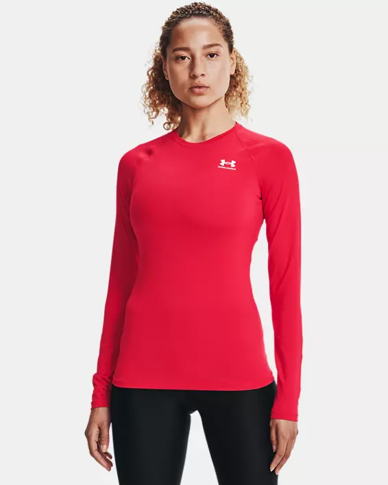 UA WOMEN'S HEATGEAR COMPRESSION LONG SLEEVE BS24