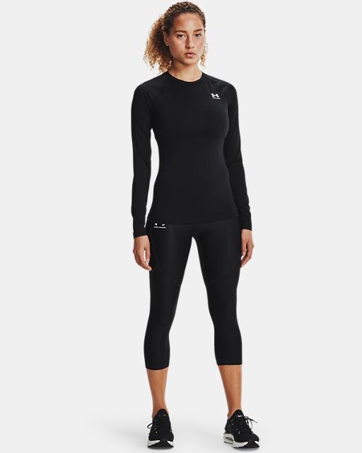 UA WOMEN'S HEATGEAR COMPRESSION LONG SLEEVE BS24