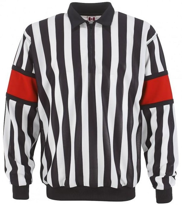 CCM REFEREE JERSEY PRO150 W/SEWN IN RED ARMBANDS