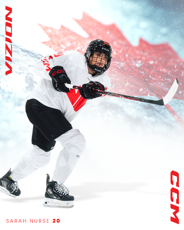 CCM Olympic Vizion Canada Hockey Stick - Senior