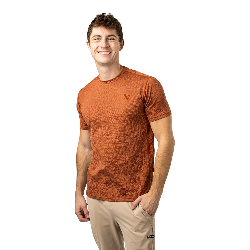 2024 Bauer Fleece Textured Tech Short Sleeve Tee Shirt - Senior