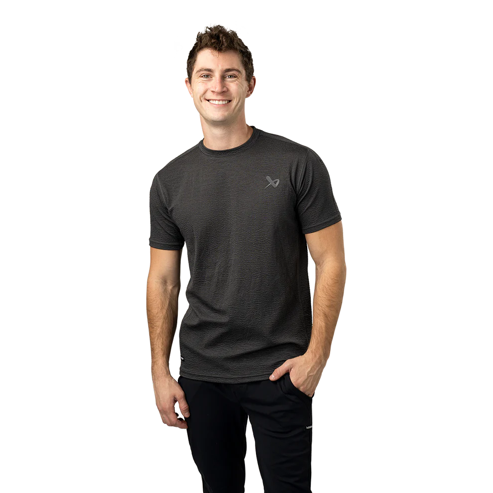 2024 Bauer Fleece Textured Tech Short Sleeve Tee Shirt - Senior