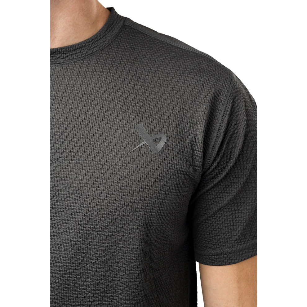 2024 Bauer Fleece Textured Tech Short Sleeve Tee Shirt - Senior