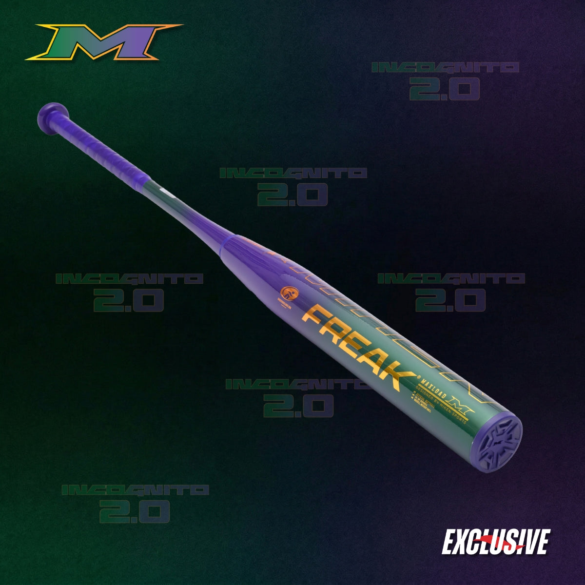 2026 Miken Freak Incognito 2.0 SEC Exclusive 2 Piece Maxload (0.5 oz) 12.75" Slo-Pitch Bat MSU6FINCL