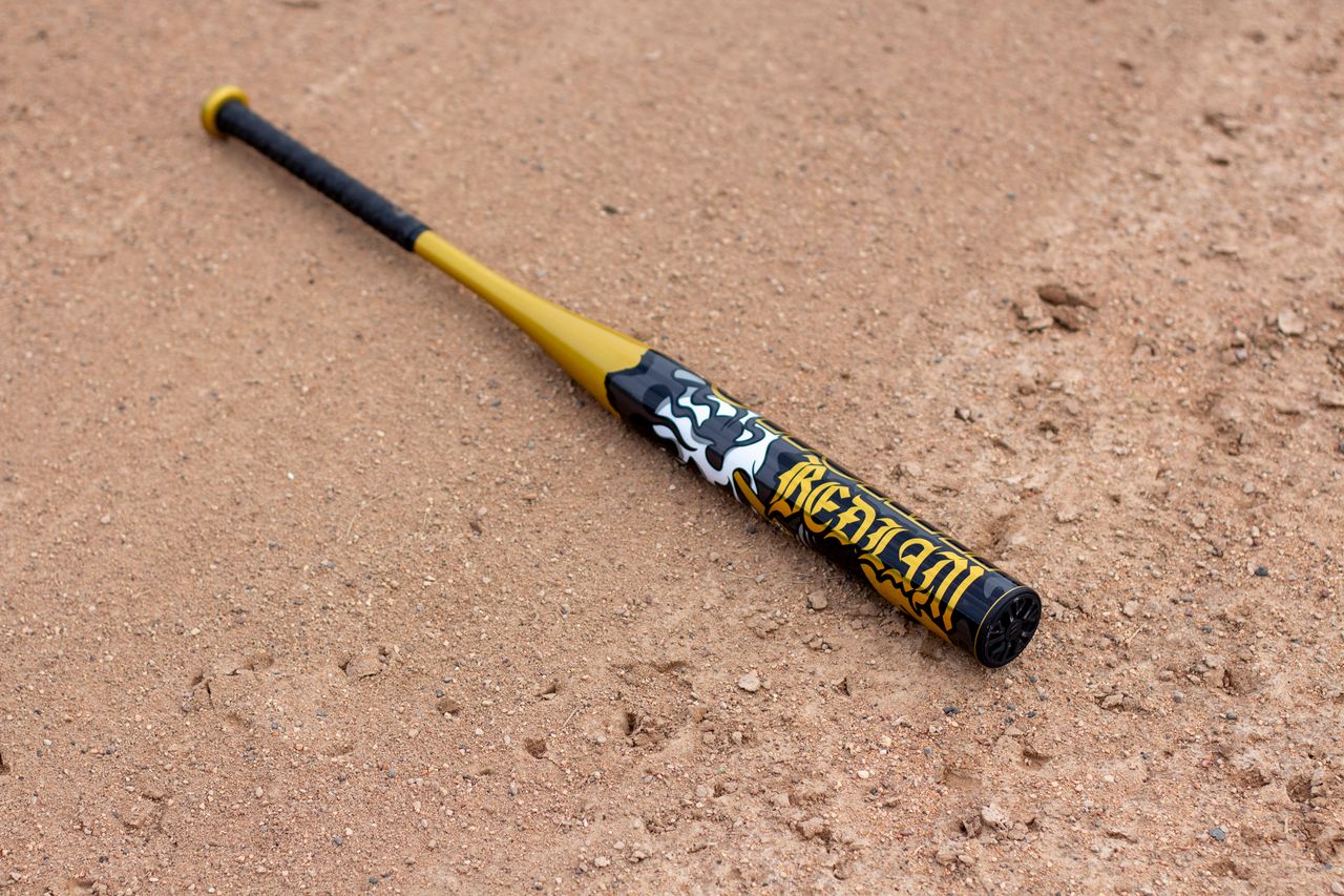 Batte de baseball à balle lente Worth Bedlam Gold 2025, 1 pièce XL (0,5 oz), 13 pouces, USSSA WSU5BEDG1L