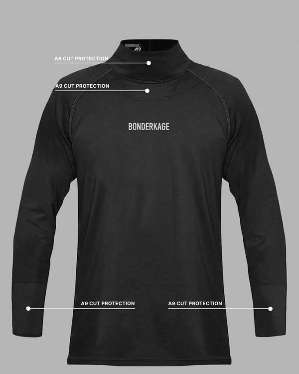 2026 Bonderkage Long Sleeve Shirt with Neck Guard and Cut Resistant Wrists (A9) - Senior