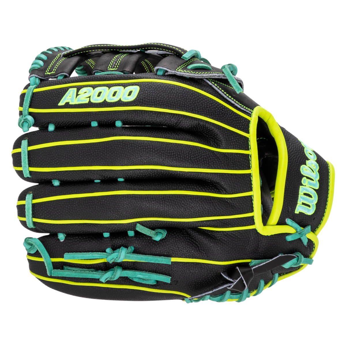 2026 Wilson A2000 1750SS 12.5" Outfield Baseball Glove - Black / Optic Yellow