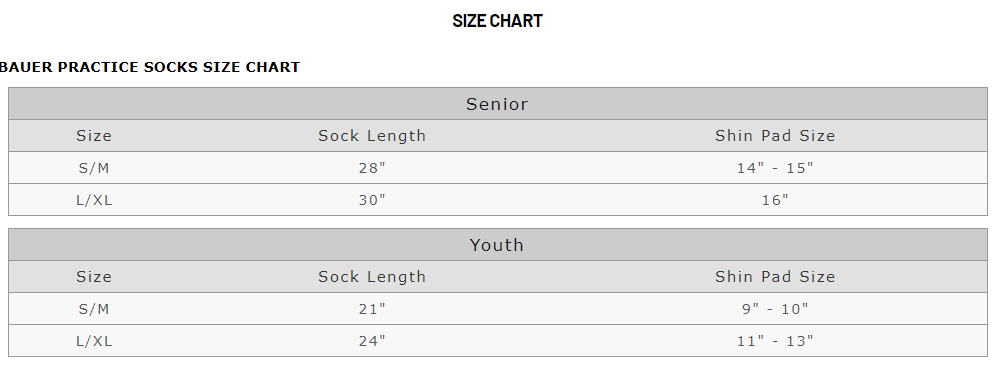 BAUER FLEX STOCK SOCK HS22