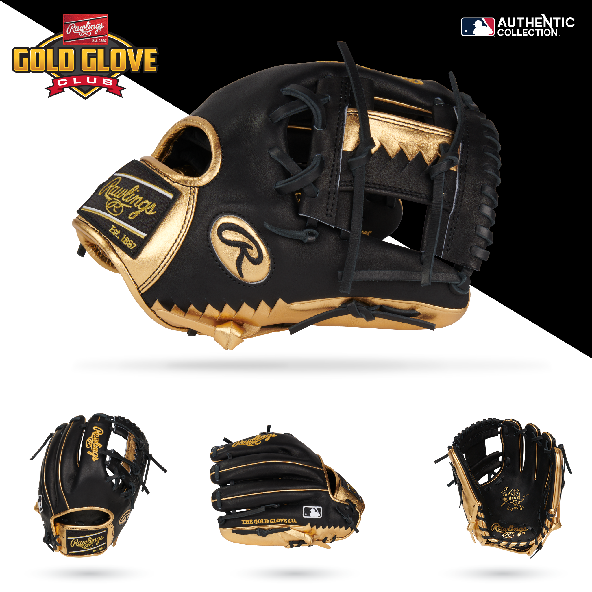 BB GLOVE RAWLINGS GOLD GLOVE CLUB  JUNE PRO-GOLDYVIII 11.5'' BS24 GOTM