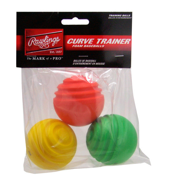 RAWLINGS CURVE TRAINER 3-PACK - FOAM BS24