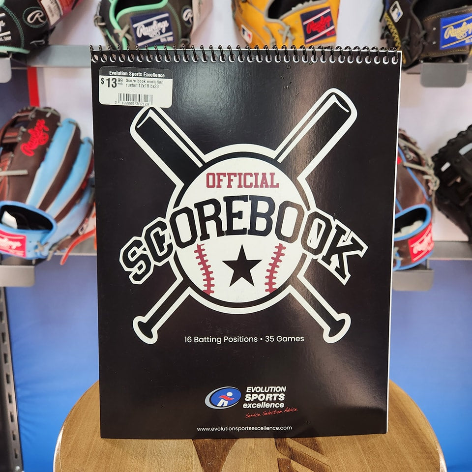 Evolution Custom Baseball & Softball Score Book 12