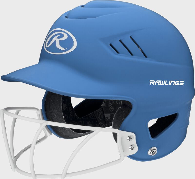 BAT HELMET RAWLINGS  COOLFLO W/ FACEGUARD- RCFHLFG- BS24