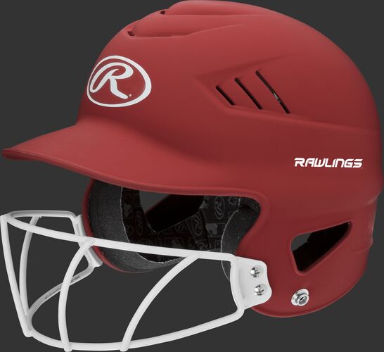 BAT HELMET RAWLINGS  COOLFLO W/ FACEGUARD- RCFHLFG- BS24