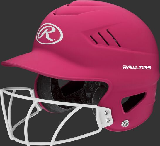 BAT HELMET RAWLINGS  COOLFLO W/ FACEGUARD- RCFHLFG- BS24