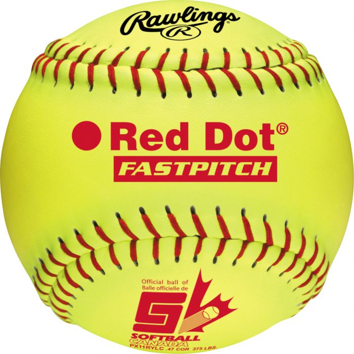 RAWLINGS SOFTBALL RED DOT 11'' - Dozen