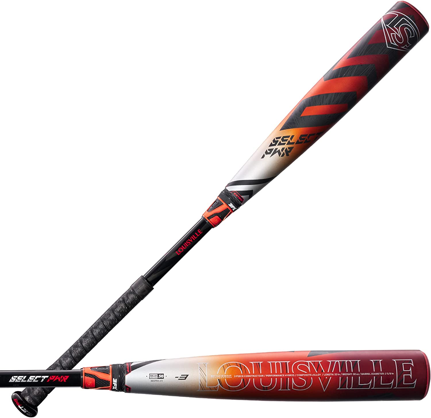 Louisville Slugger Prime Stick Pack, Black/Scarlet Baseball Holds Up To 4  Bats