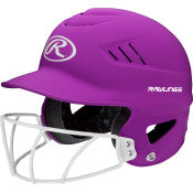 BAT HELMET RAWLINGS  COOLFLO W/ FACEGUARD- RCFHLFG- BS24