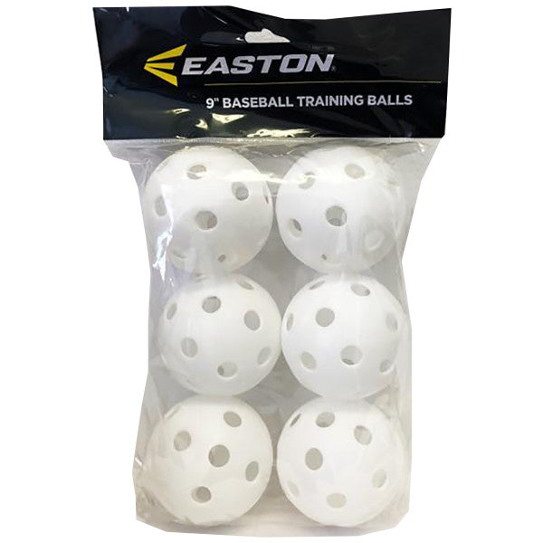 EASTON 9" Plastic Wiffle Ball 6 PACK BS24