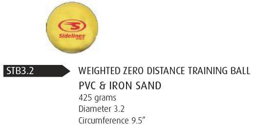SIDELINES Weighted  0-DISTANCE TRAINING BALL 3.2- BS24