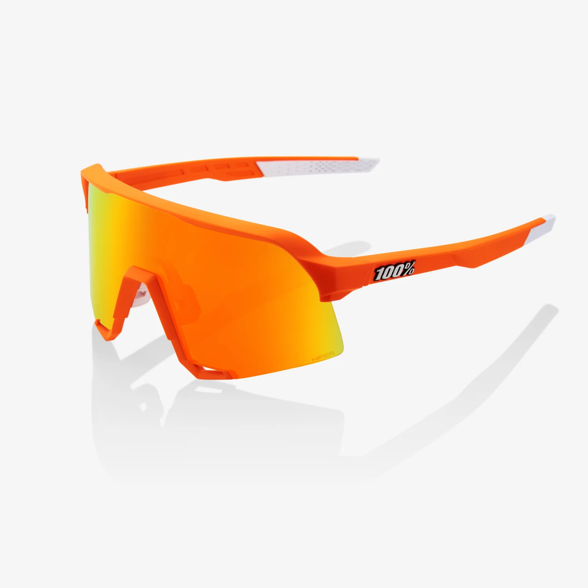 SUNGLASSES 100% S3 SOFT TACT NEON OR   BS23
