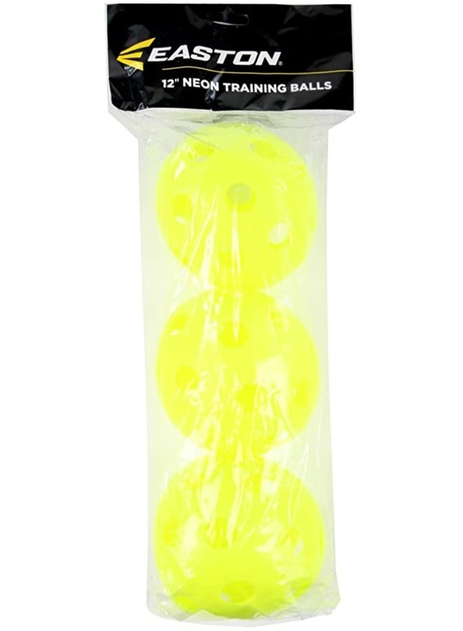 EASTON 12" Plastic Wiffle Ball 3 PACK BS24