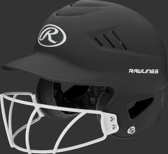 BAT HELMET RAWLINGS  COOLFLO W/ FACEGUARD- RCFHLFG- BS24