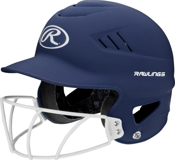 BAT HELMET RAWLINGS  COOLFLO W/ FACEGUARD- RCFHLFG- BS24