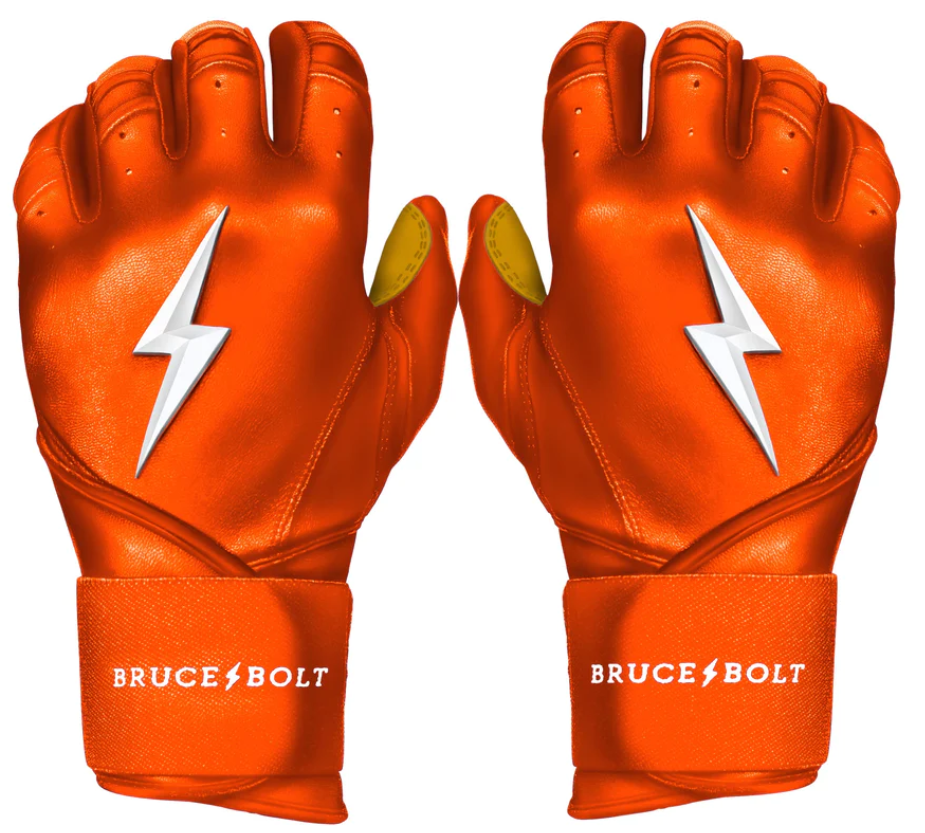 2024 Bruce Bolt Premium Pro Long Cuff Batting Gloves