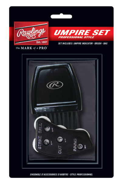 RAWLINGS PRO UMPIRE ACCESSORY SET- UBBDT- (BRUSH &  COUNTER)