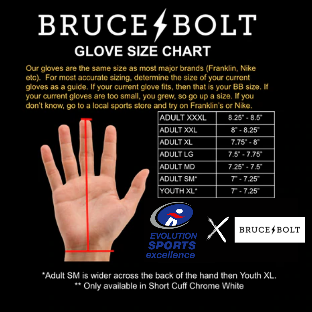BRUCE BOLT Pro Chrome Long Cuff - BS22