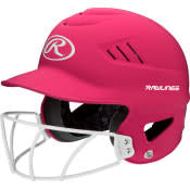 BAT HELMET RAWLINGS  COOLFLO W/ FACEGUARD- RCFHLFG- BS24