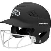 BAT HELMET RAWLINGS  COOLFLO W/ FACEGUARD- RCFHLFG- BS24