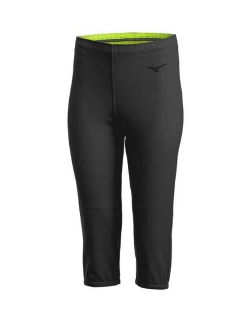 MIZUNO SB UNBELTED WOMENS Black PANT