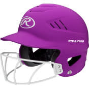 BAT HELMET RAWLINGS  COOLFLO W/ FACEGUARD- RCFHLFG- BS24